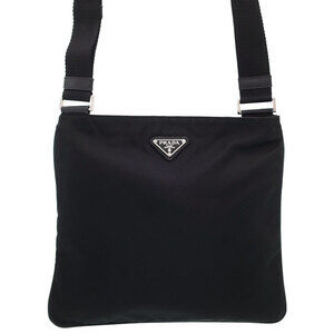 Prada Tessuto Crossbody messenger bag saffiano leather Black
